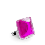 Inel de sticla - Carré Mini Transparent