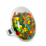 Inel sticla - Galet Giga Mix Perles