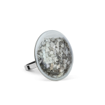 Inel de sticla - Galet Mini Paillettes
