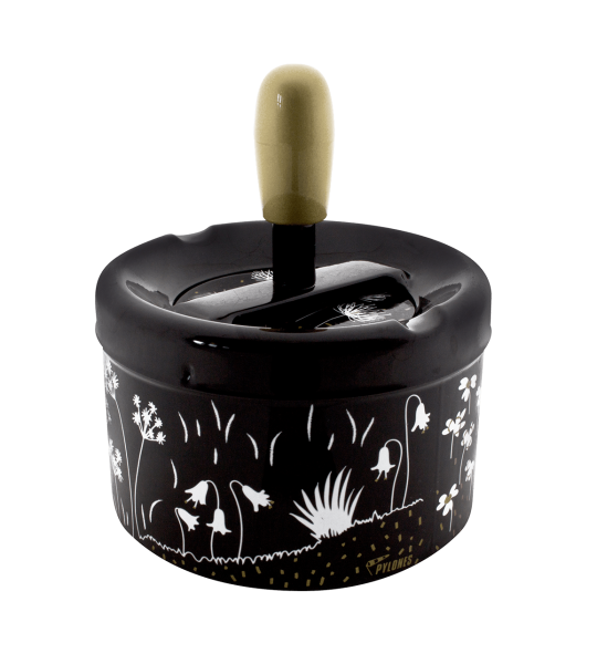 Scrumiera cu buton - Pousse Pousse - Black Board