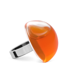 Inel de sticla - Dome Mediu Transparent