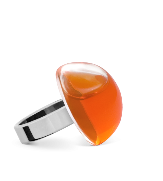 Inel de sticla - Dome Mini Transparent