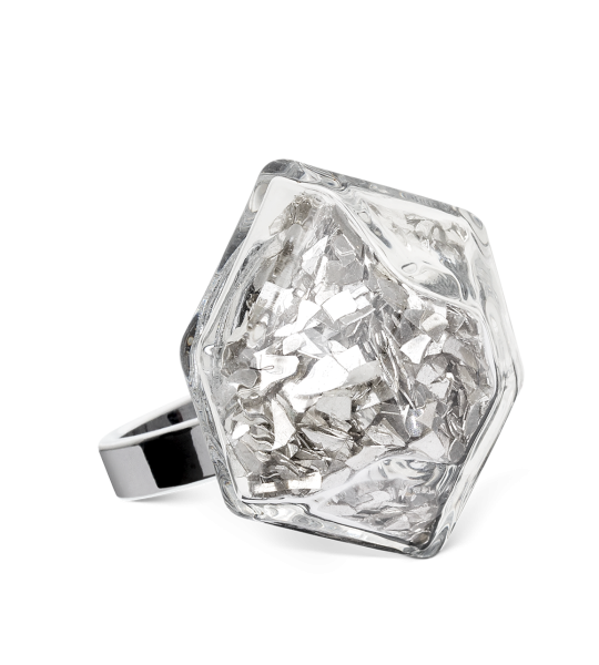 Inel de sticla - Energie Medium Paillettes