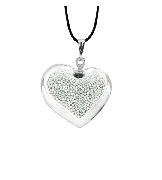 Colier - Coeur nano billes