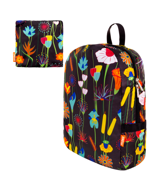 Rucsac pliabil - Geanta de buzunar - Jardin fleuri