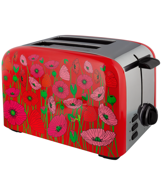 Prajitor de pâine cu priză europeană - Toast'in - Coquelicots